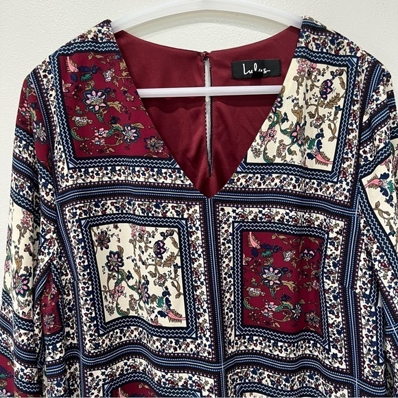 Lulus Mini Dress Knees Patchwork Women’s Size XL - Picture 4 of 12